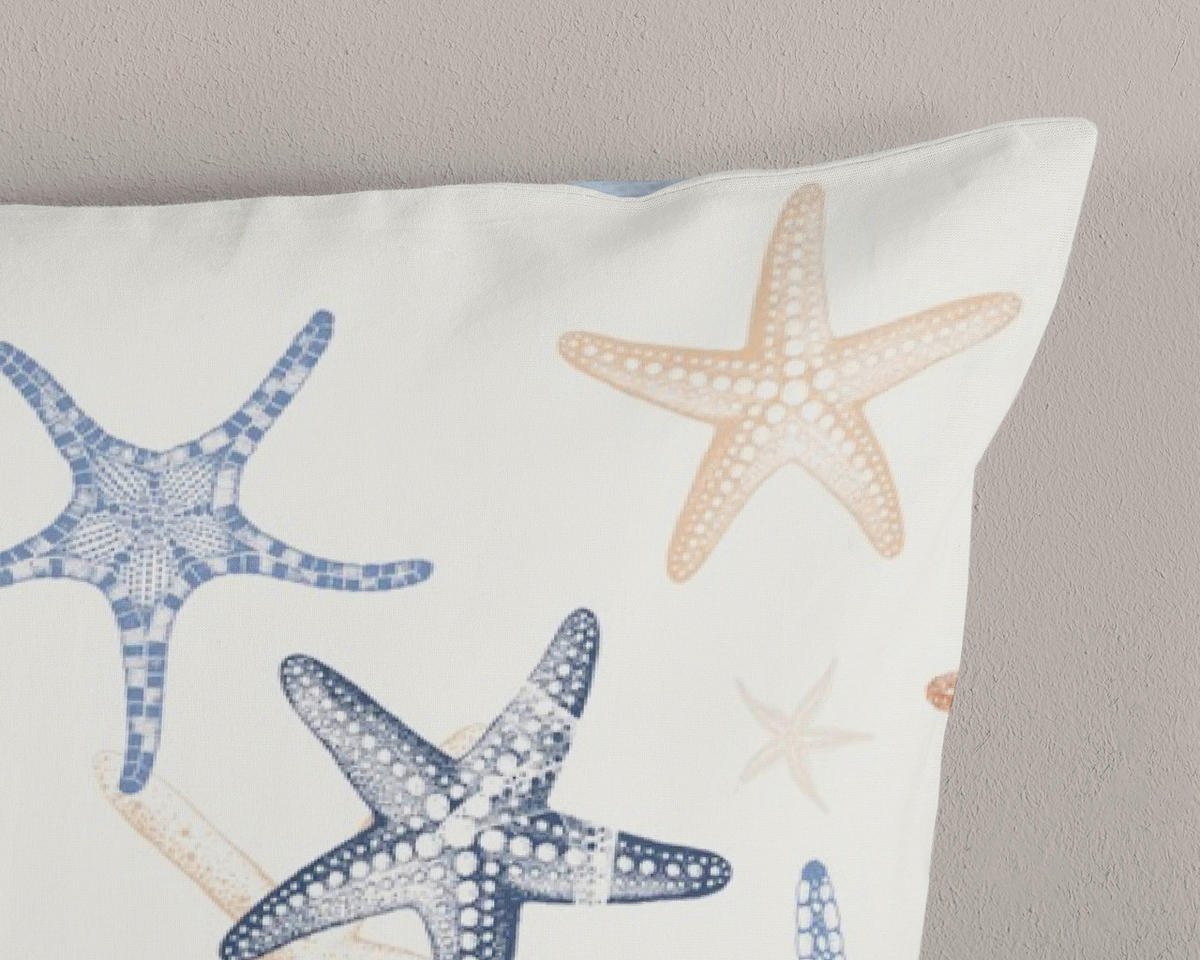 WENDEBETTWÄSCHE 2-teilig Good Morning Renforcé 140/200 cm  - Blau/Multicolor, Basics, Textil (140/200cm)