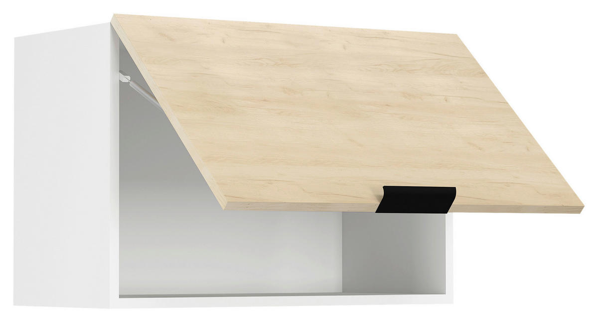 KÜCHENOBERSCHRANK 60/40/31 cm  in Weiss, Honigeiche  - Honigeiche/Weiss, Trend, Holzwerkstoff/Kunststoff (60/40/31cm) - MID.YOU