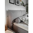 BOXSPRINGBETT 180/200 cm  in Hellgrau  - Hellgrau/Schwarz, KONVENTIONELL, Textil/Metall (180/200cm) - Esposa