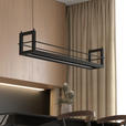 LED-HÄNGELEUCHTE Bury 118/22/150 cm  - Schwarz, Design, Metall (118/22/150cm) - Novel
