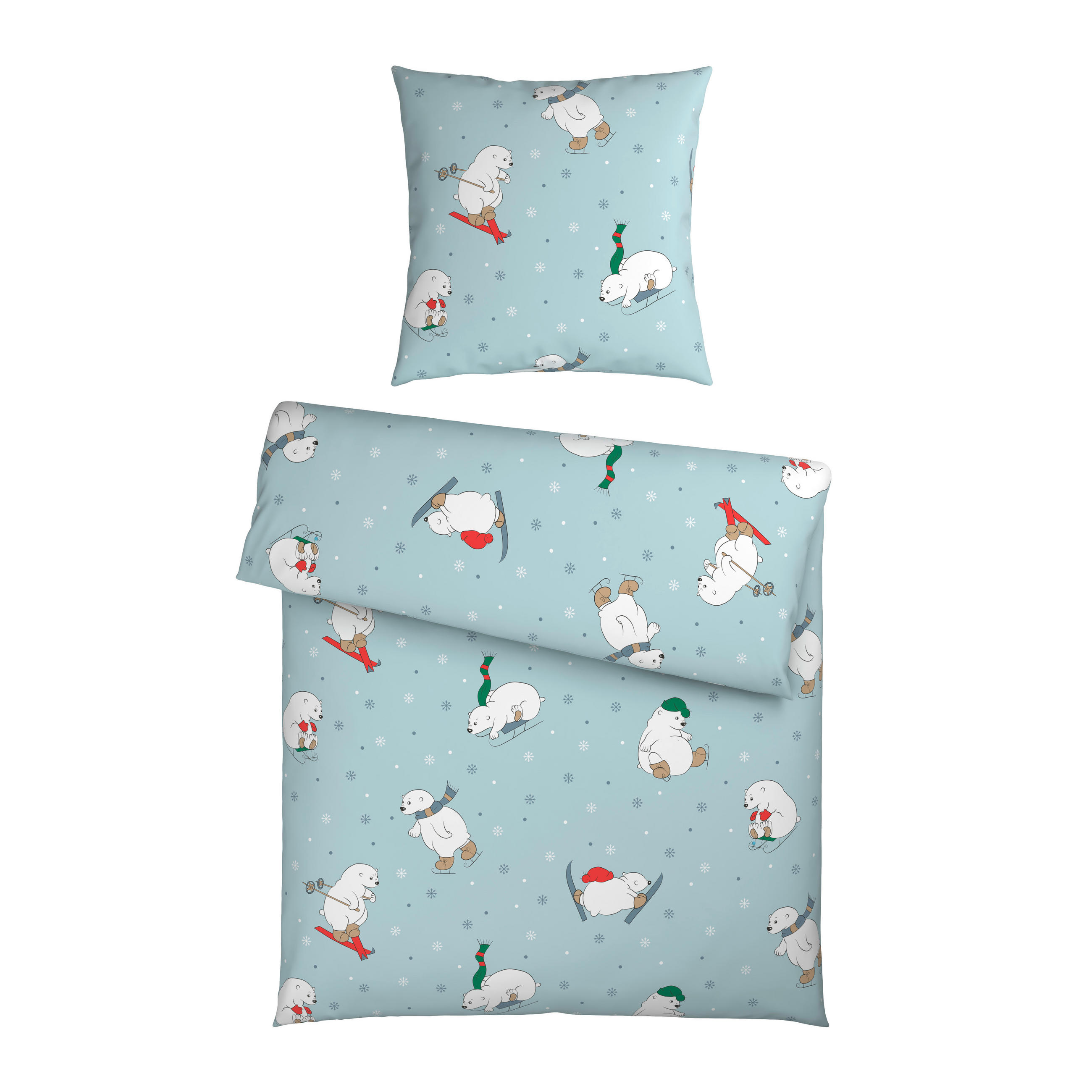 BETTWÄSCHE 2-teilig Flanell 135/200 cm  - Blau, Textil (135/200cm) - Esposa