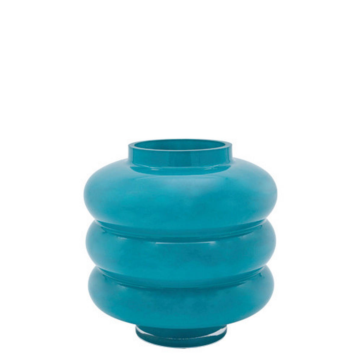 VASE  - Petrol, Basics, Glas (18/18cm)