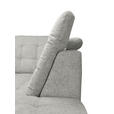 ECKSOFA Beige Chenille  - Chromfarben/Beige, KONVENTIONELL, Kunststoff/Textil (260/205cm) - Carryhome