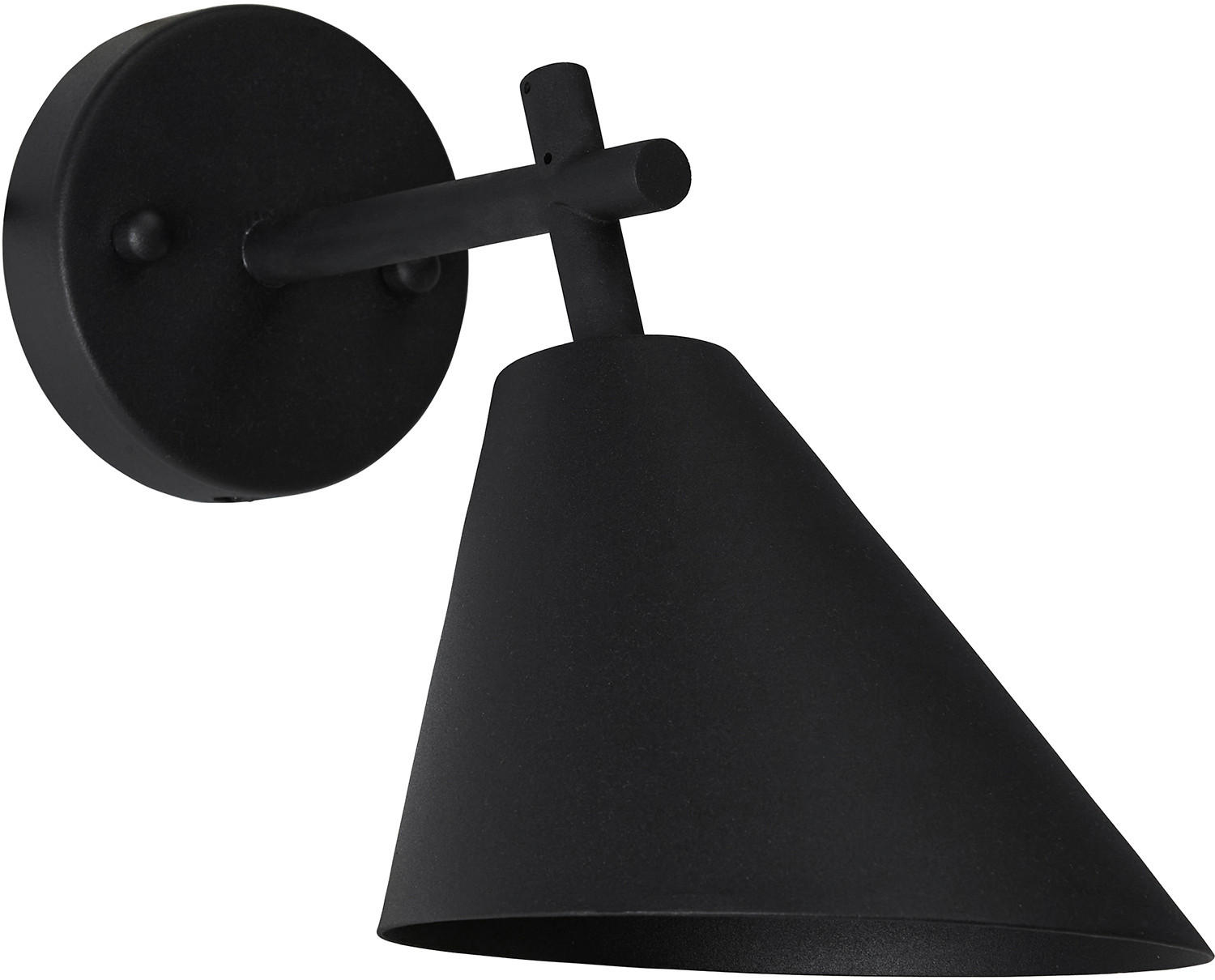 VÄGGLAMPA UTOMHUS - svart, Basics, metall (33/18/23,50cm)