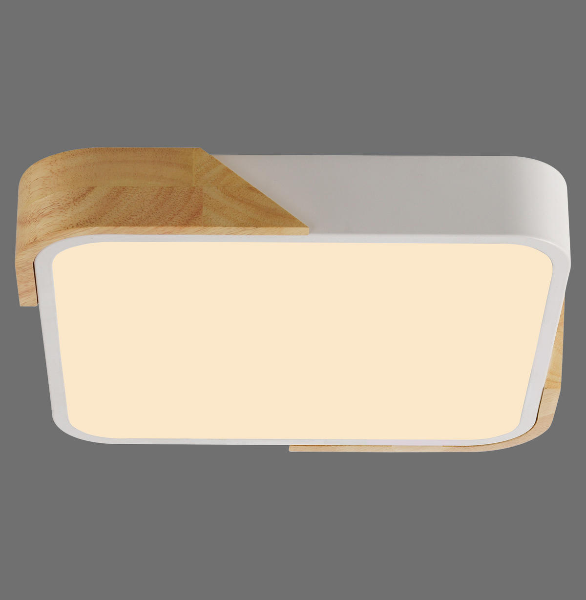 STROPNA LED-SVETILKA   24 W//3000 K/230 V/ - bela, Basics, kovina/les (32/32/5.5cm)