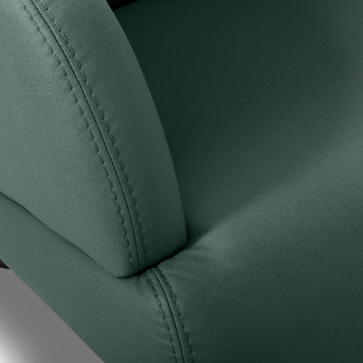 SESSEL in Lederlook Graphitfarben  - Schwarz/Graphitfarben, Design, Textil/Metall (67/87/74cm) - Livetastic