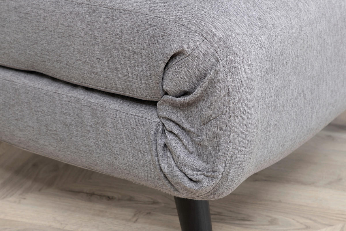 SCHLAFSESSEL in Textilgeflecht Grau, Schwarz  - Schwarz/Grau, Design, Textil/Metall (70/88/80cm) - Livetastic