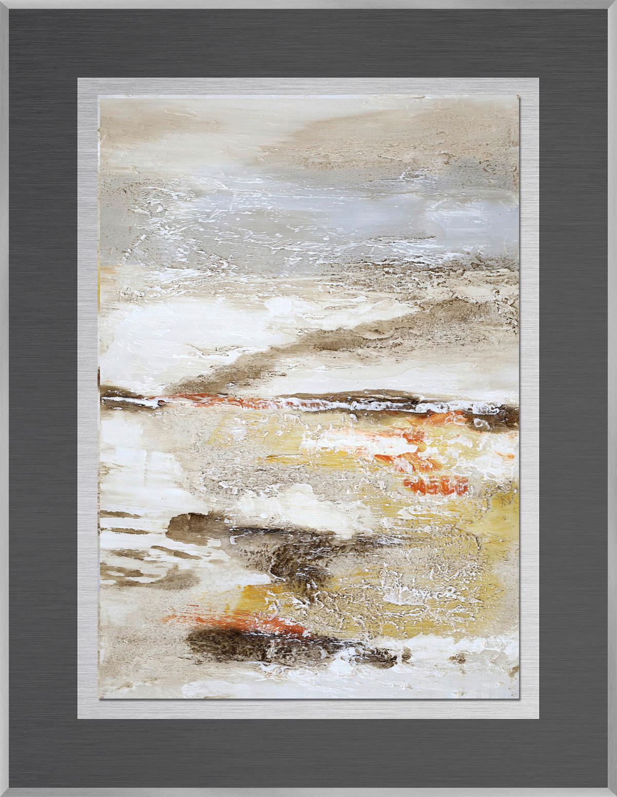 METALLBILD 50,7/65,7 cm  - Silberfarben/Multicolor, Design, Holzwerkstoff/Metall (50,7/65,7cm) - Monee