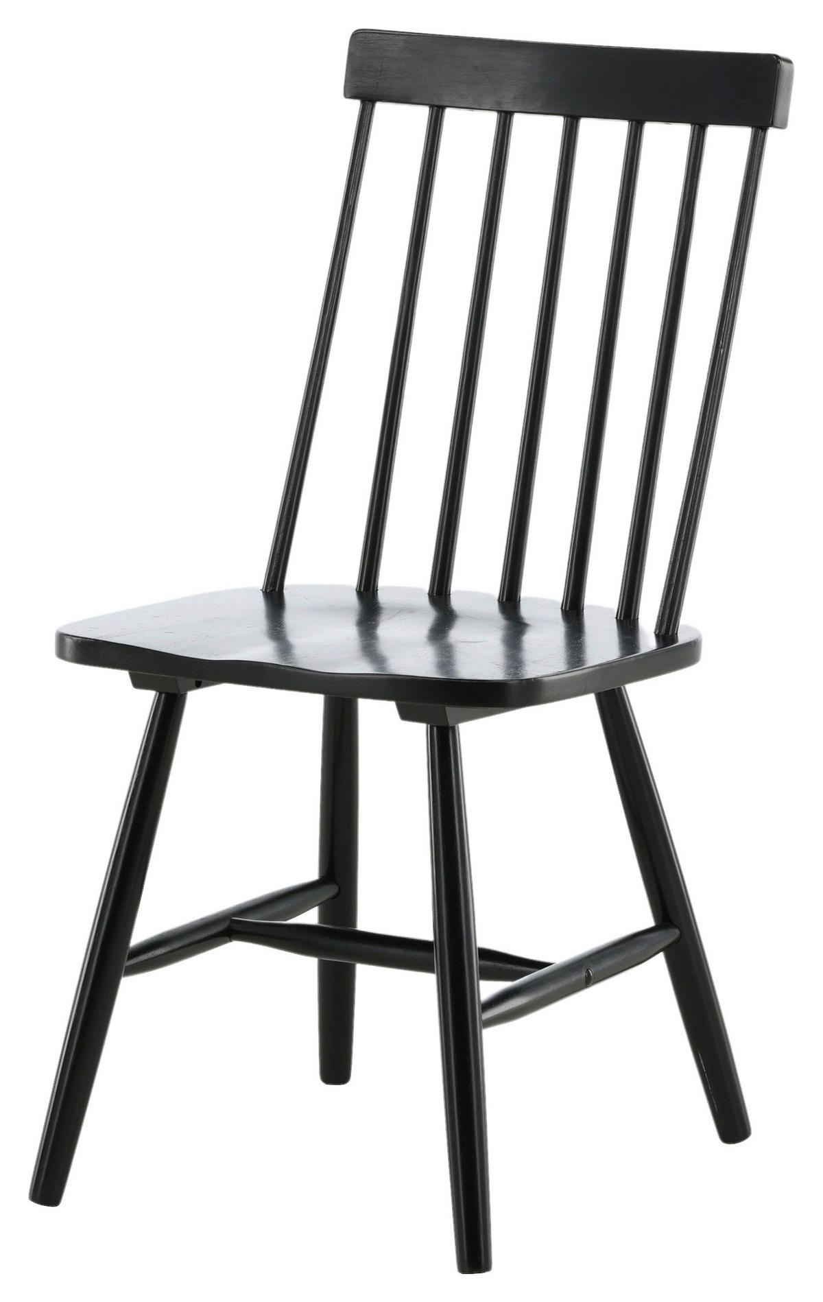 STUHL-SET 2 Stück  in Holz  - Schwarz, Design, Holz (43/87/55cm) - Livetastic