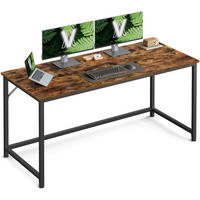 COMPUTERTISCH 135/60/75 cm Braun, Schwarz höhenverstellbar  - Schwarz/Braun, MODERN, Holzwerkstoff/Metall (135/60/75cm) - MID.YOU