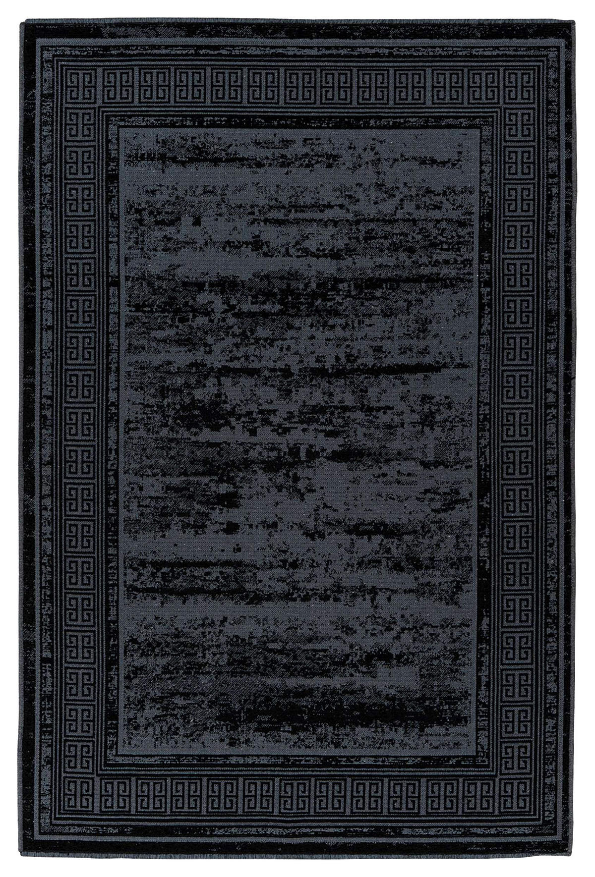 FLACHWEBETEPPICH 80/150 cm Schwarz  - Schwarz, KONVENTIONELL, Textil (80/150cm)