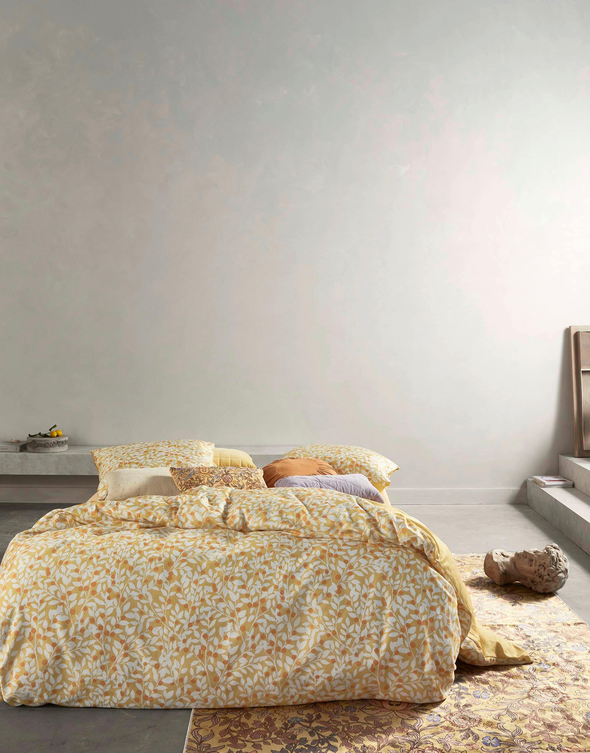 BETTWÄSCHE LENTHE Satin  - Gelb, Basics, Textil (200/200cm) - Essenza