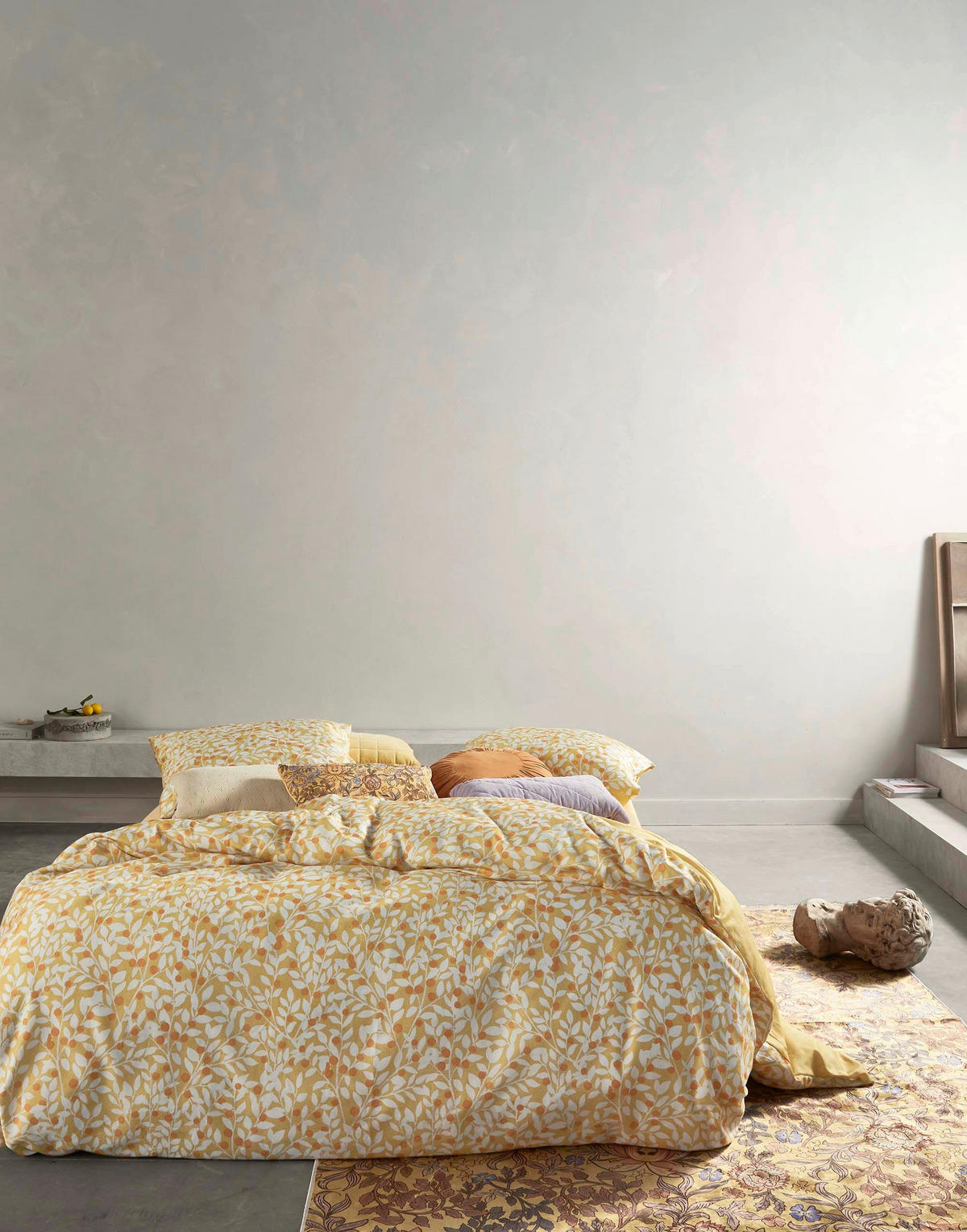 BETTWÄSCHE LENTHE Satin  - Gelb, Basics, Textil (155/220cm) - Essenza