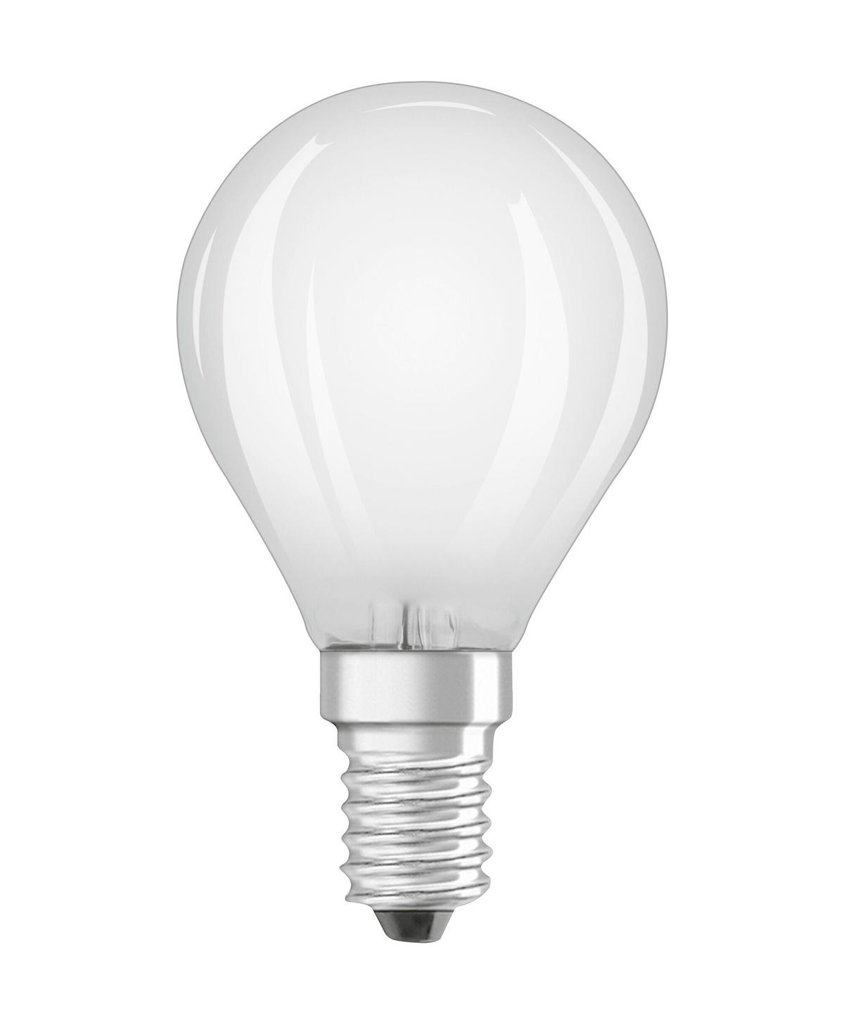 LED-LEUCHTMITTEL   E14 4,2 W 470 lm  - Weiß, Basics, Glas (4,5/8,4cm) - Osram