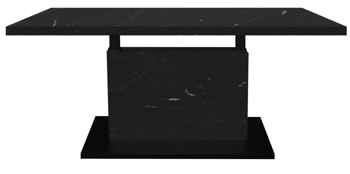 COUCHTISCH Lift rechteckig Schwarz  - Schwarz/Eiche Artisan, Design, Holzwerkstoff/Metall (120/55-69/70cm) - MID.YOU
