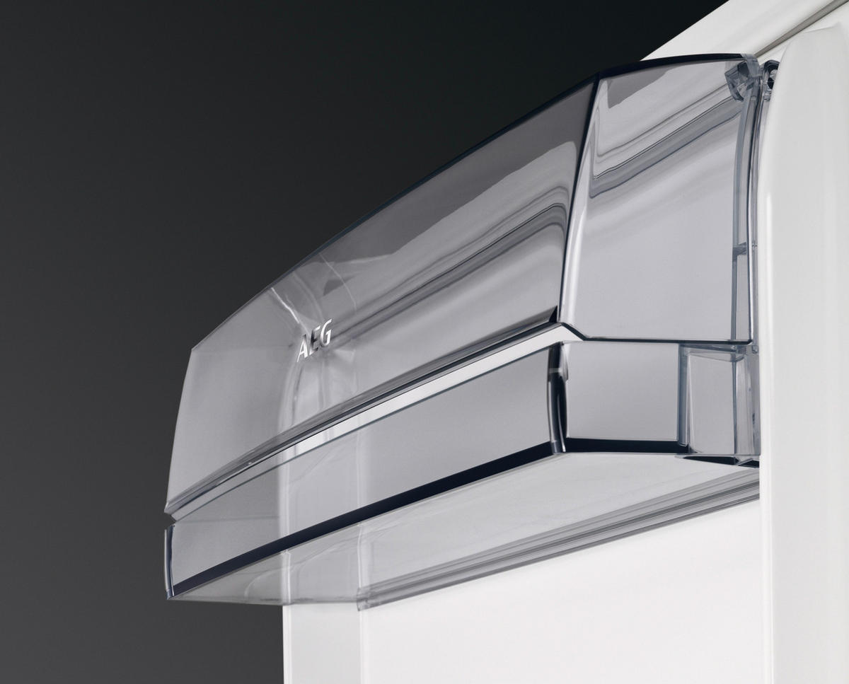 KÜHLSCHRANK 55,6/139,8/54,9 cm SFE814D9ZC  - Weiß, Basics, Glas/Metall (55,6/139,8/54,9cm) - AEG