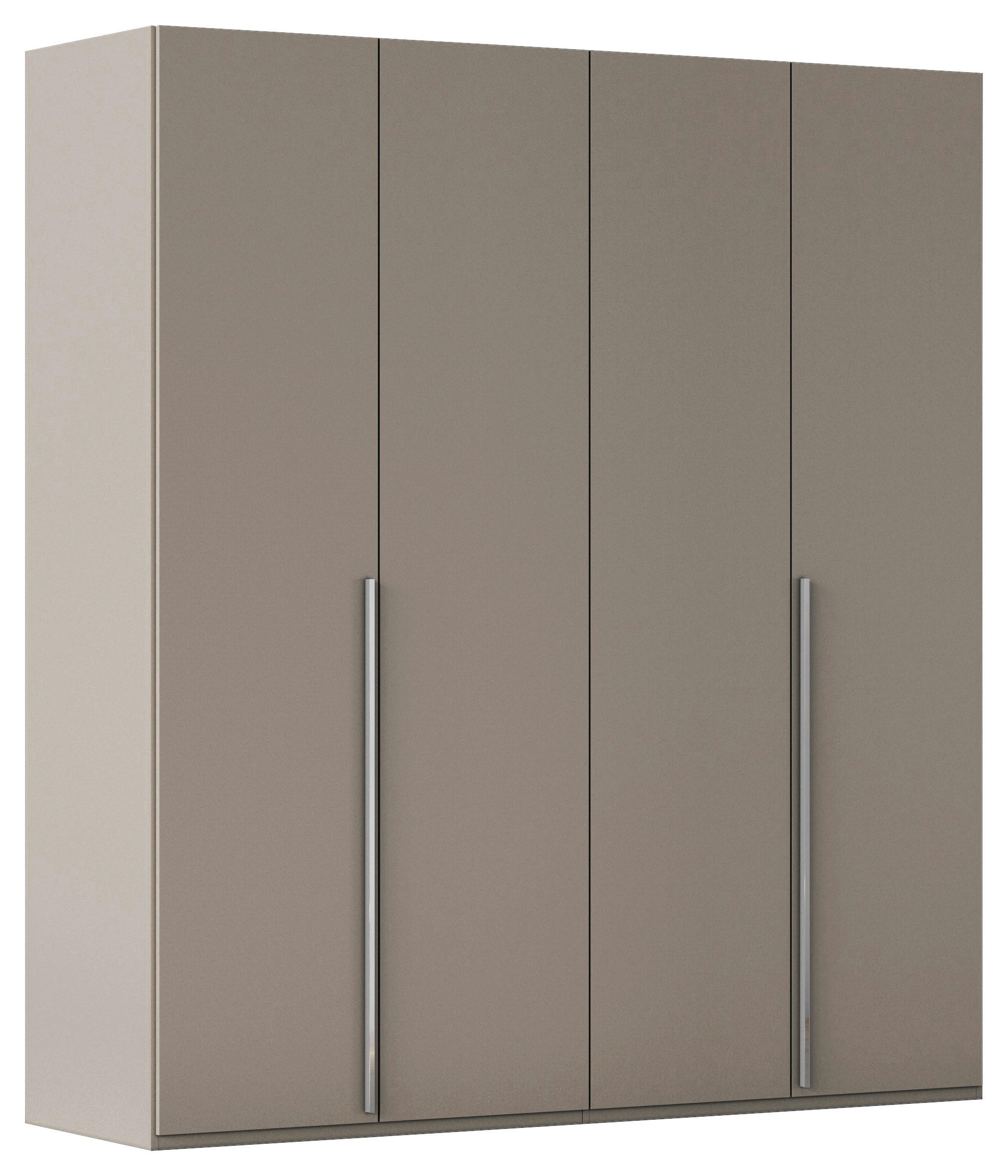 DREHTÜRENSCHRANK 201/223/60 cm 4-türig Fango  - Chromfarben/Fango, Design, Holzwerkstoff/Metall (201/223/60cm) - home24