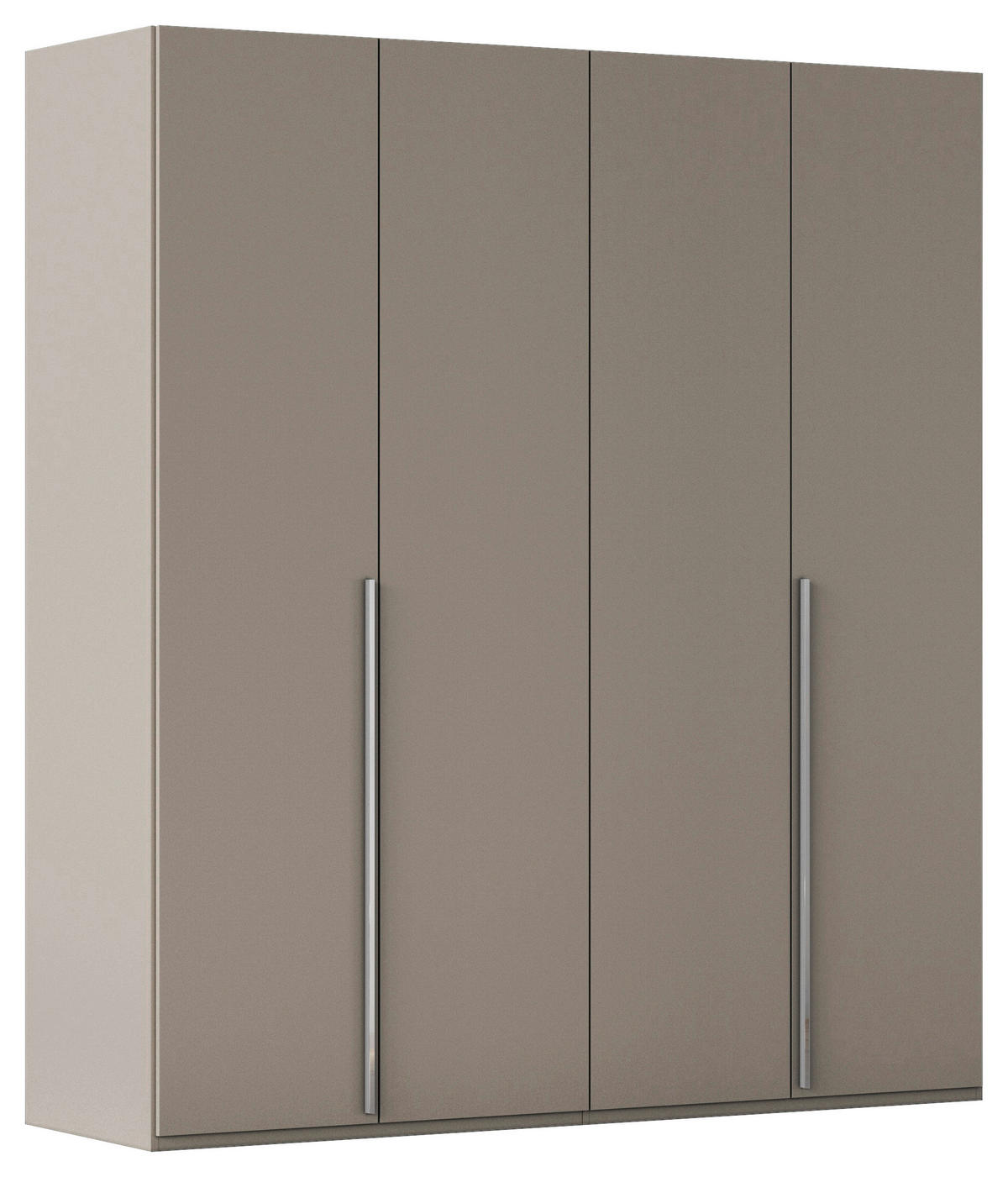 DREHTÜRENSCHRANK 201/223/60 cm 4-türig Fango  - Chromfarben/Fango, Design, Holzwerkstoff/Metall (201/223/60cm) - home24