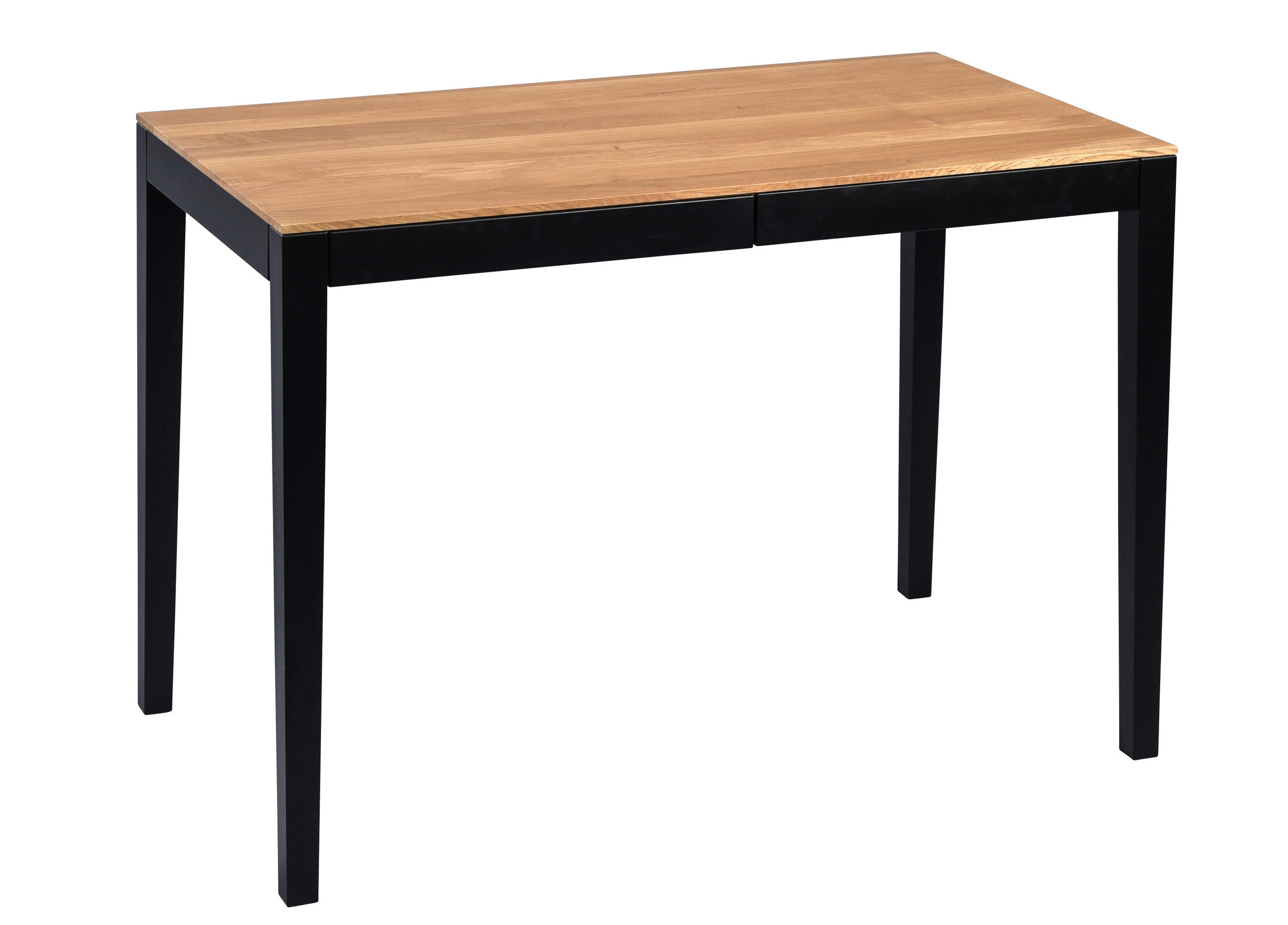 SCHREIBTISCH 110/75/60 cm  in Schwarz, Wildeiche  - Wildeiche/Schwarz, Natur, Holz (110/75/60cm) - Livetastic