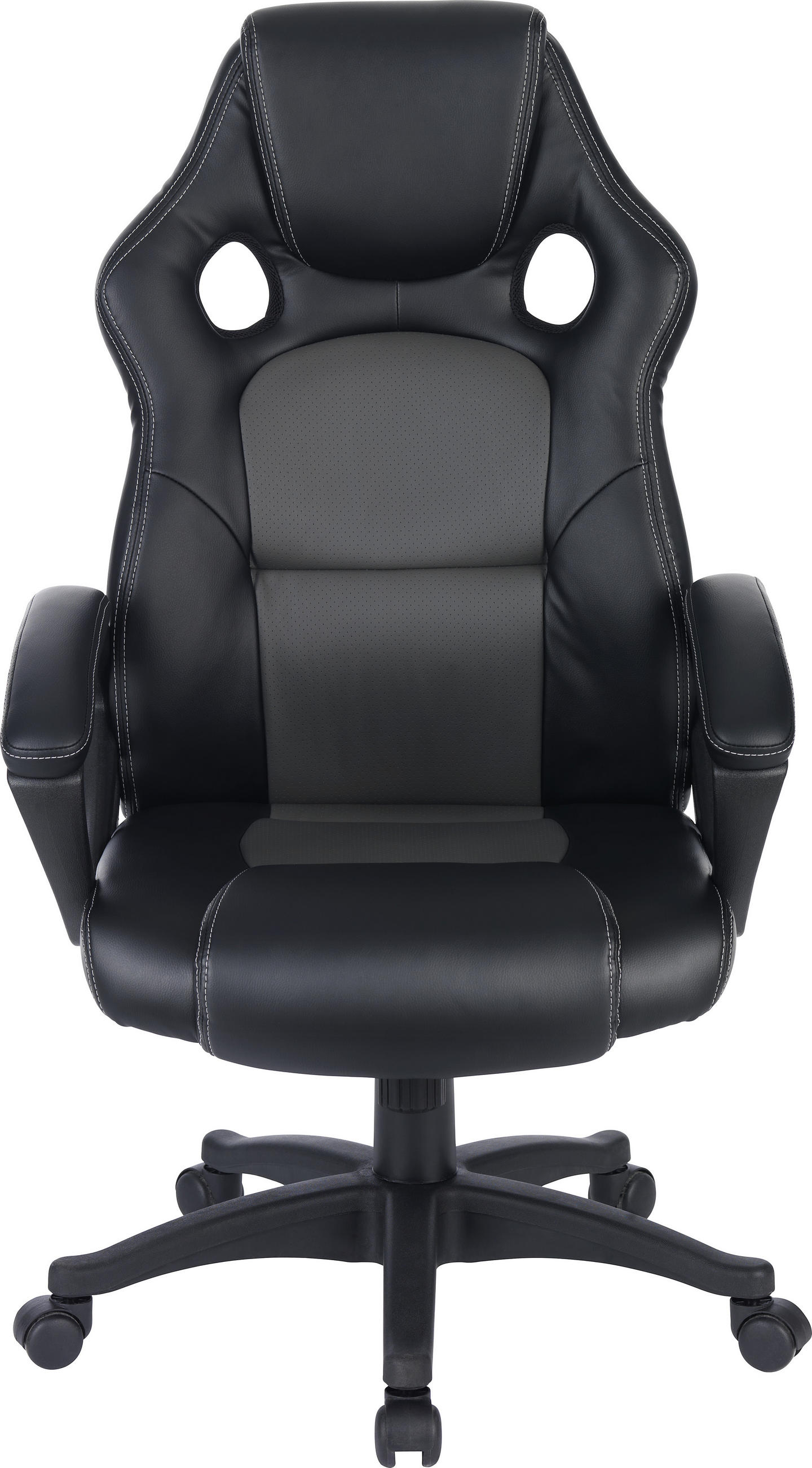 PISARNIŠKI STOL kovina, umetna masa, tekstil siva, črna  - siva/črna, Design, kovina/umetna masa (63/113-122/70cm) - Xora