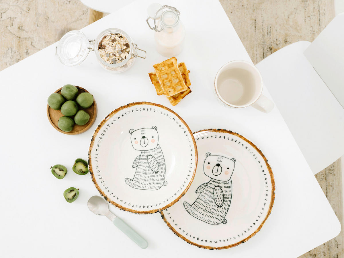 KINDERGESCHIRRSET 3-teilig  - Multicolor, Basics, Keramik - Creatable