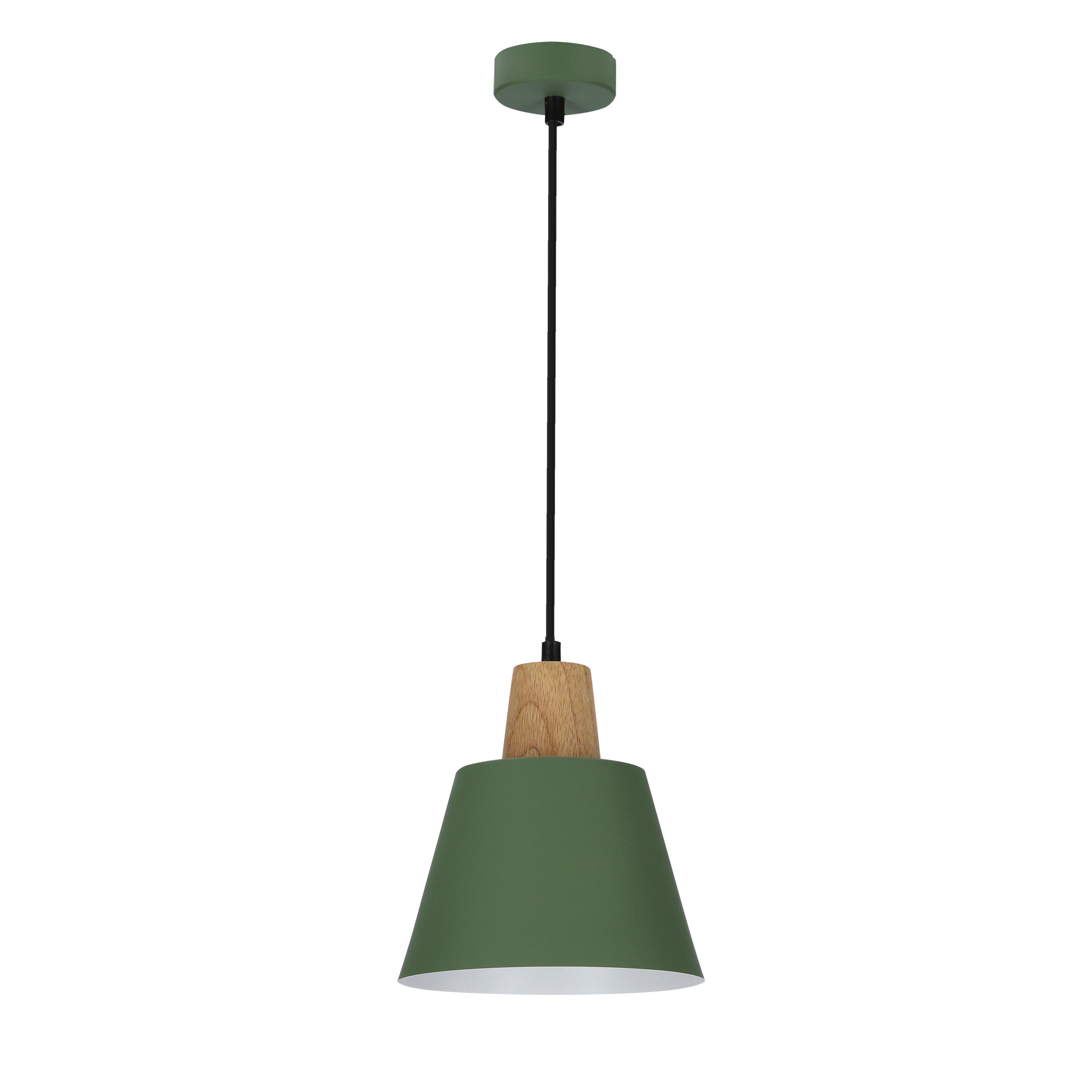 PENDELLEUCHTE Faro 17/24/90 cm  - Dunkelgrün/Schwarz, Trend, Metall (17/24/90cm)