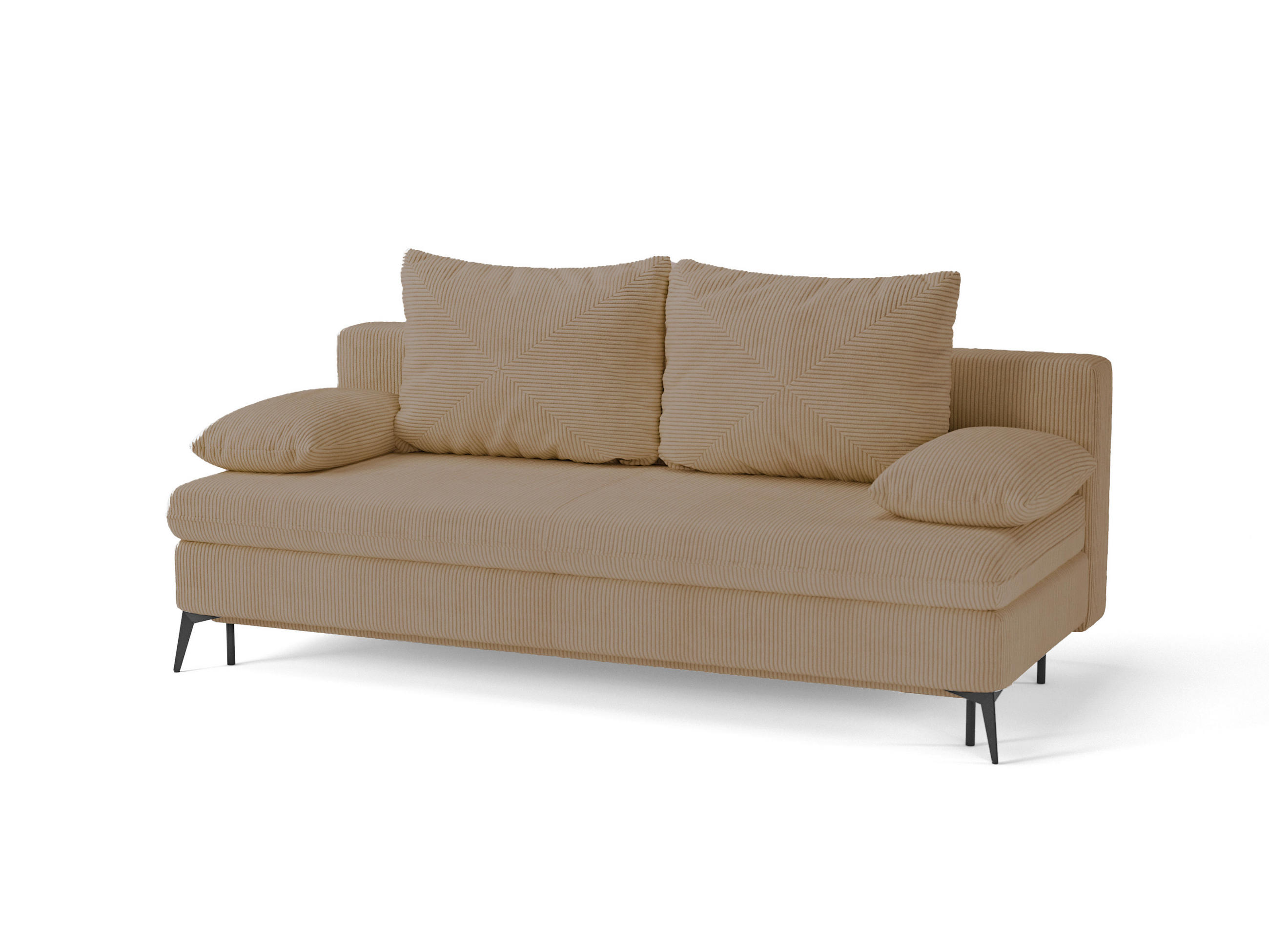 Mid.you Schlafsofa Roksolana Hellbraun 200x75x100 cm