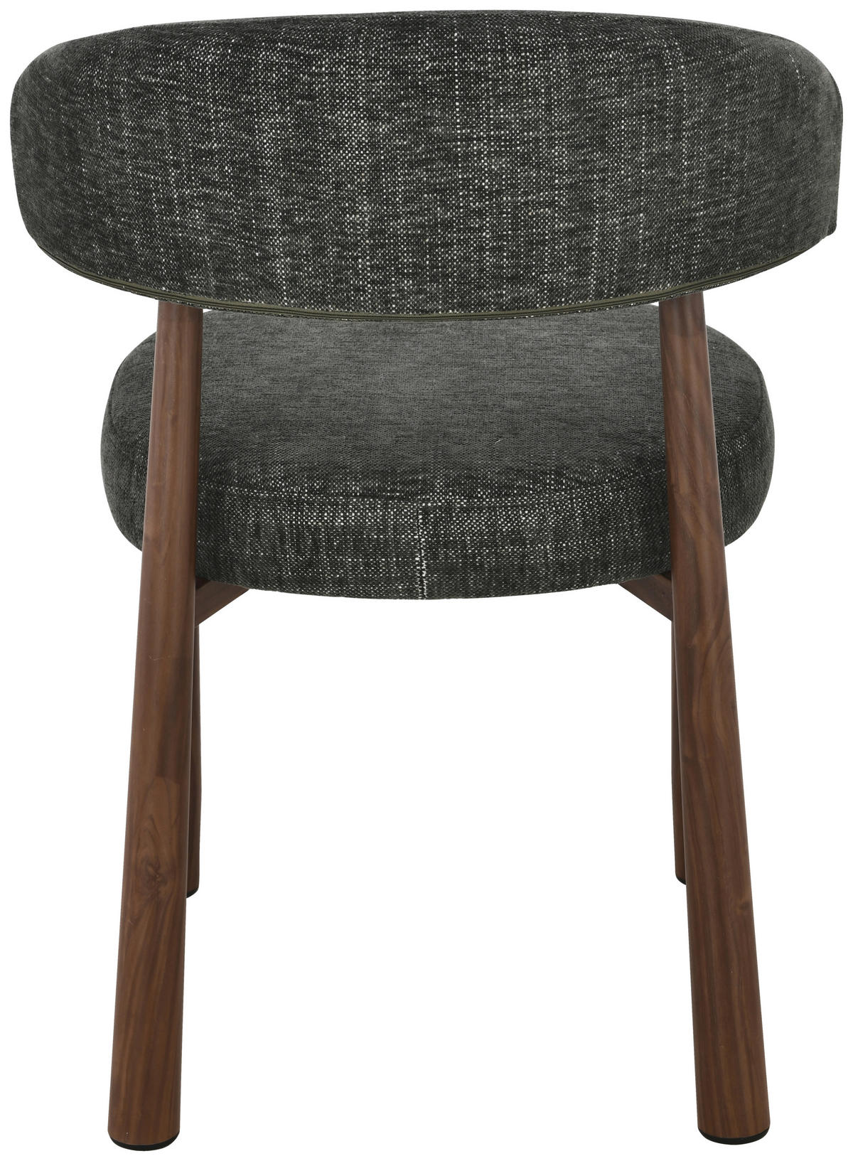 STUHL   Leinenoptik  Grau  - Walnussfarben/Grau, MODERN, Holz/Textil (47/81/50cm) - Livetastic
