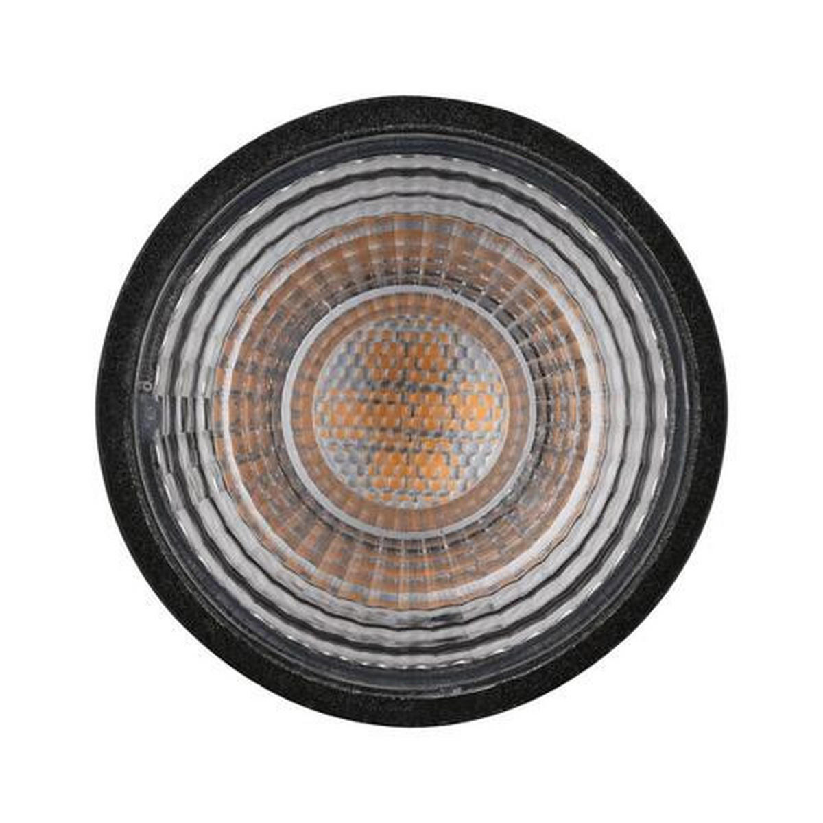 LED-LEUCHTMITTEL   GU10 7 W  - Schwarz, Design (5,1/5,4cm) - Paulmann