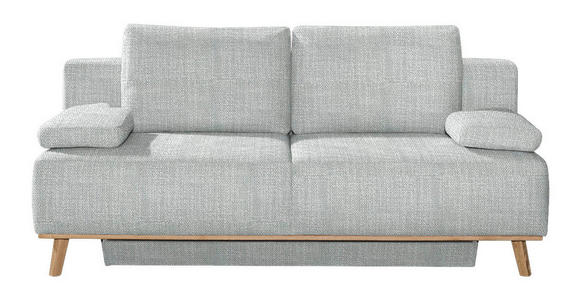 BOXSPRINGSOFA Carla  mit Stoffauswahl, Rücken echt Grau  - Grau, Design, Holz/Textil (203/97/107cm) - Dieter Knoll
