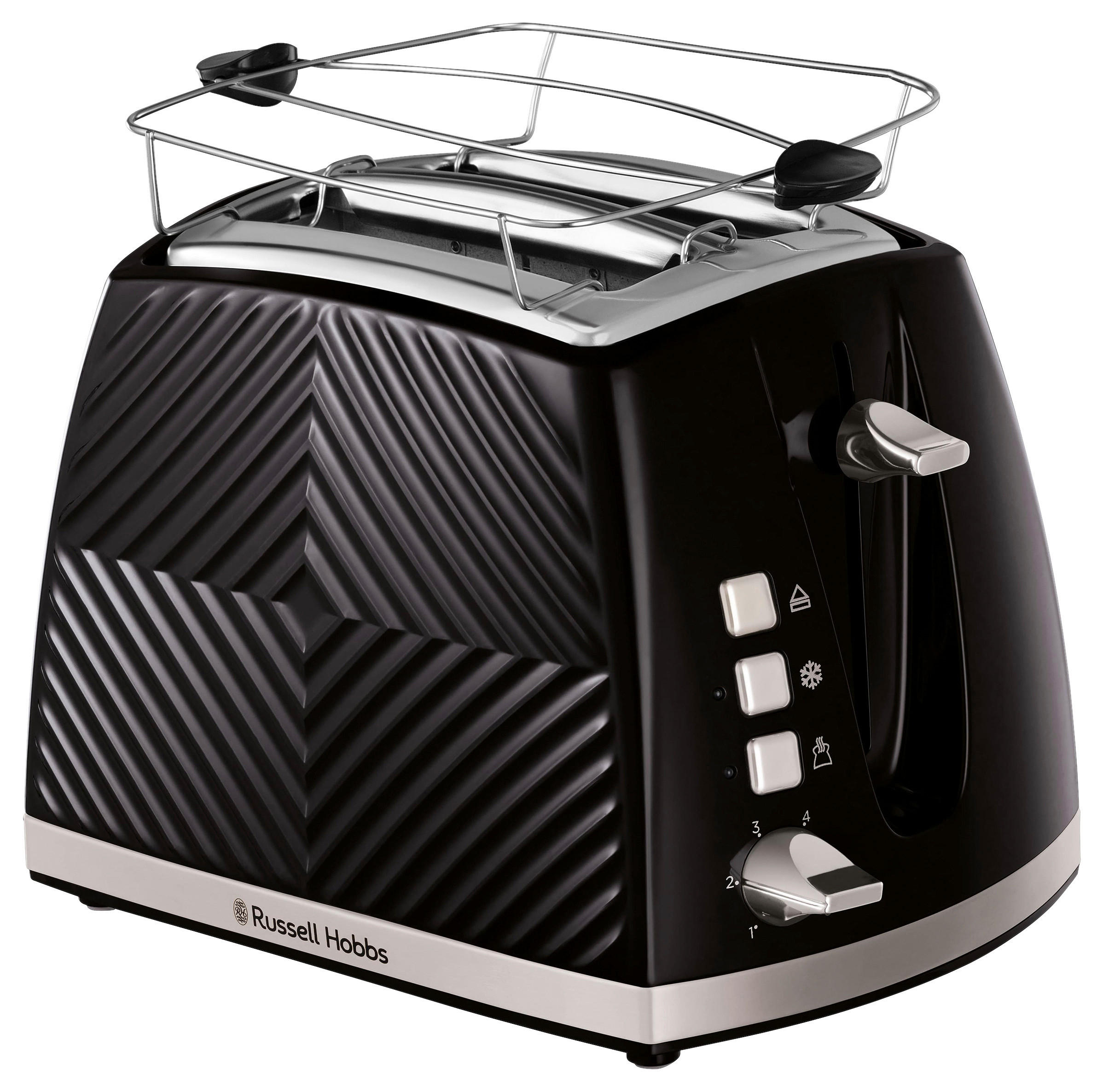 TOASTER  - Schwarz, Basics, Kunststoff/Metall (18,2/22,1/37,0cm) - Russel Hobbs
