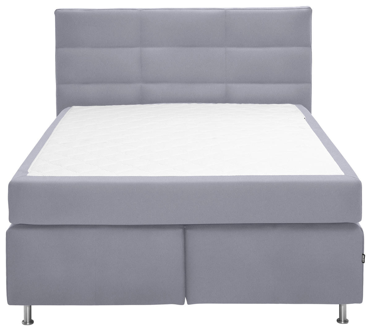 BOXSPRINGBETT 140/200 cm  in Grau  - Alufarben/Grau, Konventionell, Textil/Metall (140/200cm) - Dieter Knoll