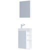 GÄSTBADRUM 40 cm  - vit, Modern, trämaterial/glas (40cm) - MID.YOU