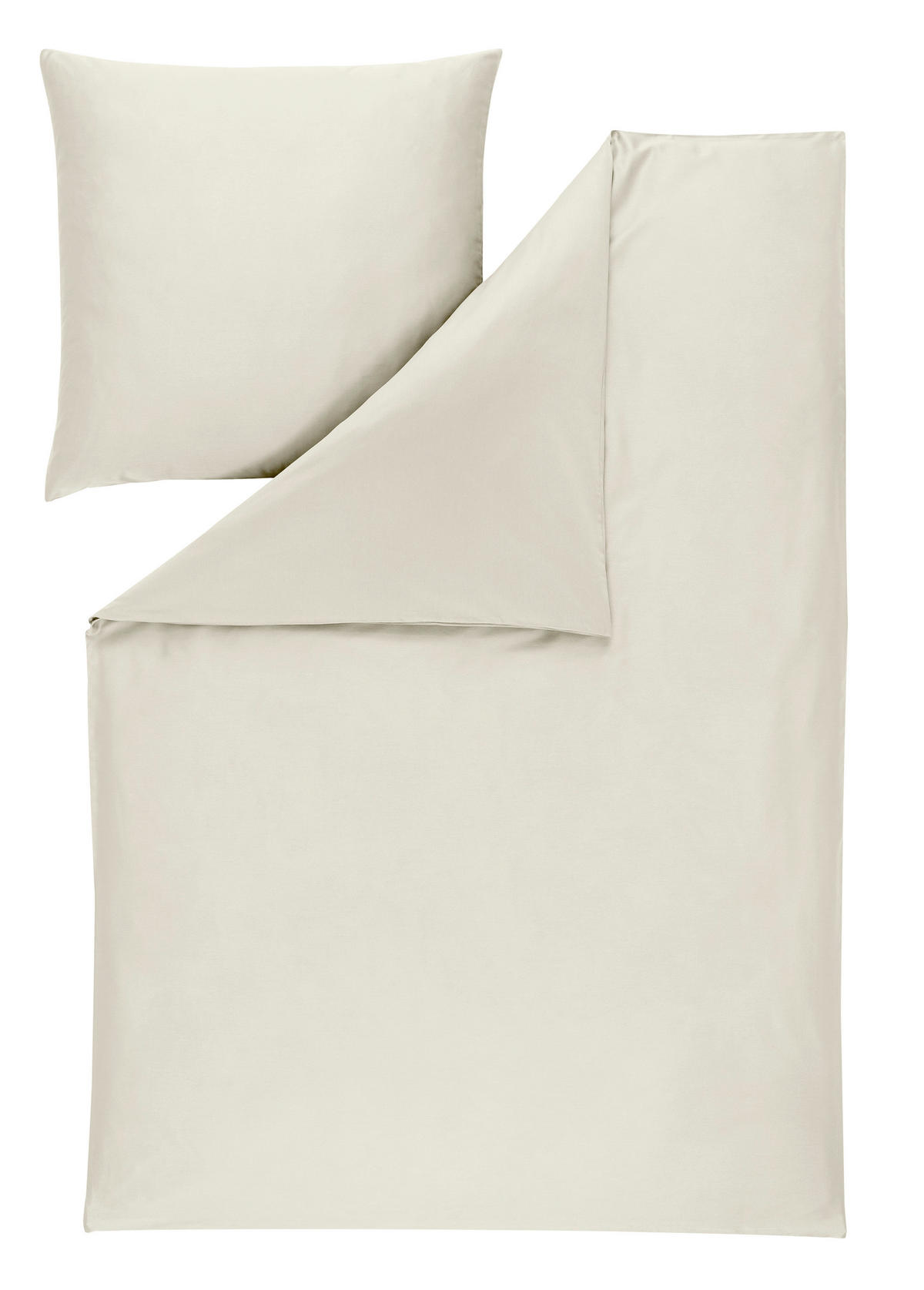 BETTWÄSCHE Atelier Makosatin 135/200 cm  - Perlmutt, Basics, Textil (135/200cm) - Estella