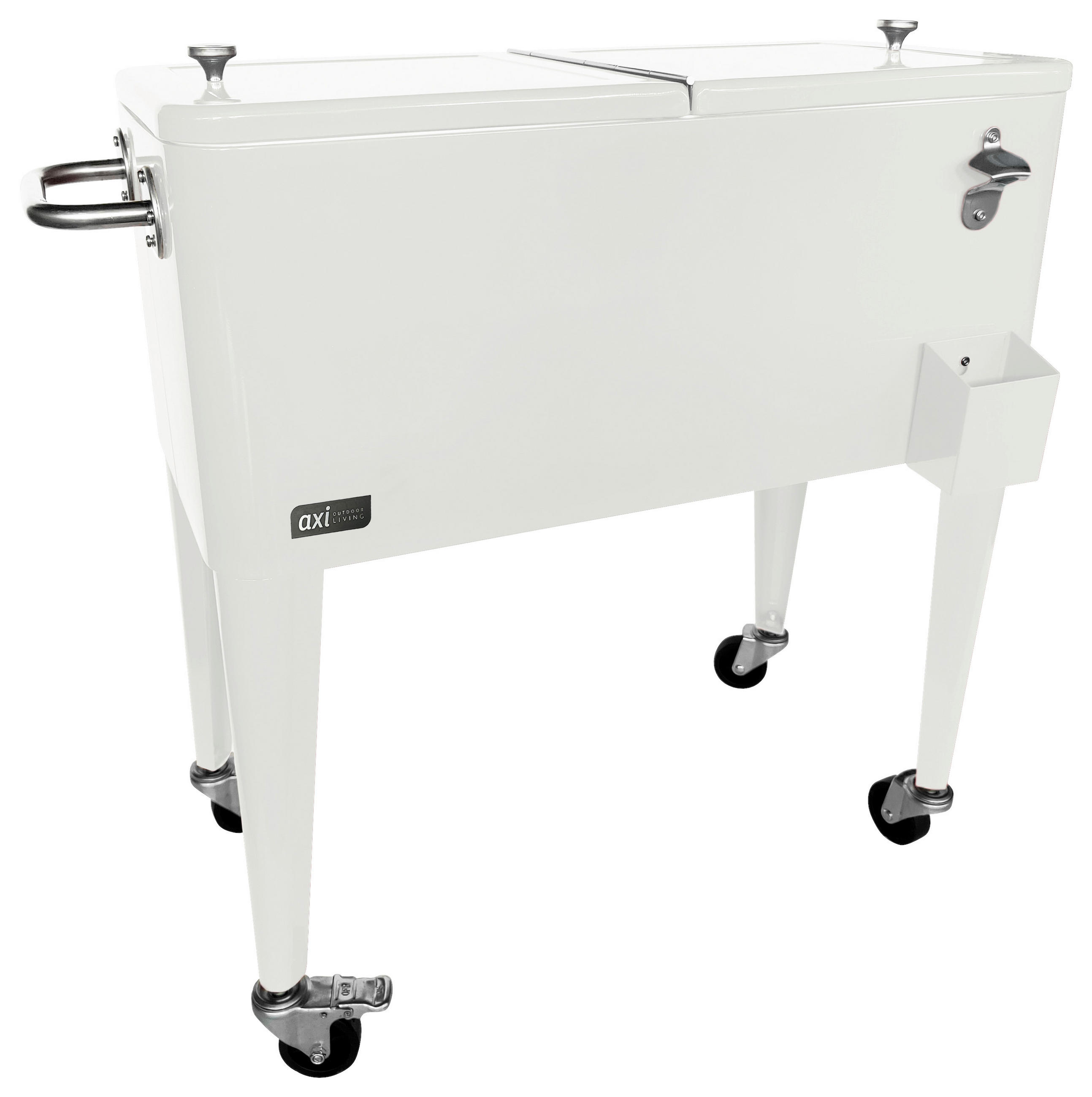 KÜHLBOX Weiß 76 l  - Weiß, KONVENTIONELL, Kunststoff/Metall (43/89/92cm) - Ambia Garden