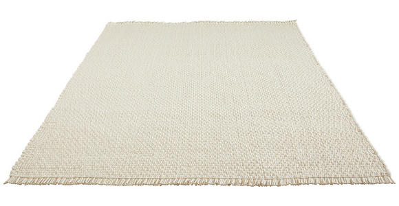 HANDWEBTEPPICH 160/230 cm Weiß  - Weiß, Basics, Textil (160/230cm) - Linea Natura