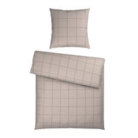BETTWÄSCHE 2-teilig Satin 155/220 cm  - Taupe, Textil (155/220cm) - Bio:Vio