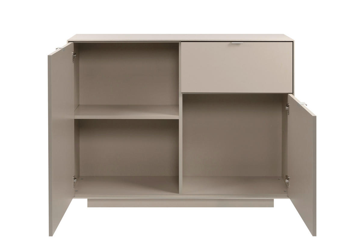 KOMMODE Sofia  in 120/90/37,5 cm  - Sandfarben, Design, Holzwerkstoff/Kunststoff (120/90/37,5cm) - MID.YOU