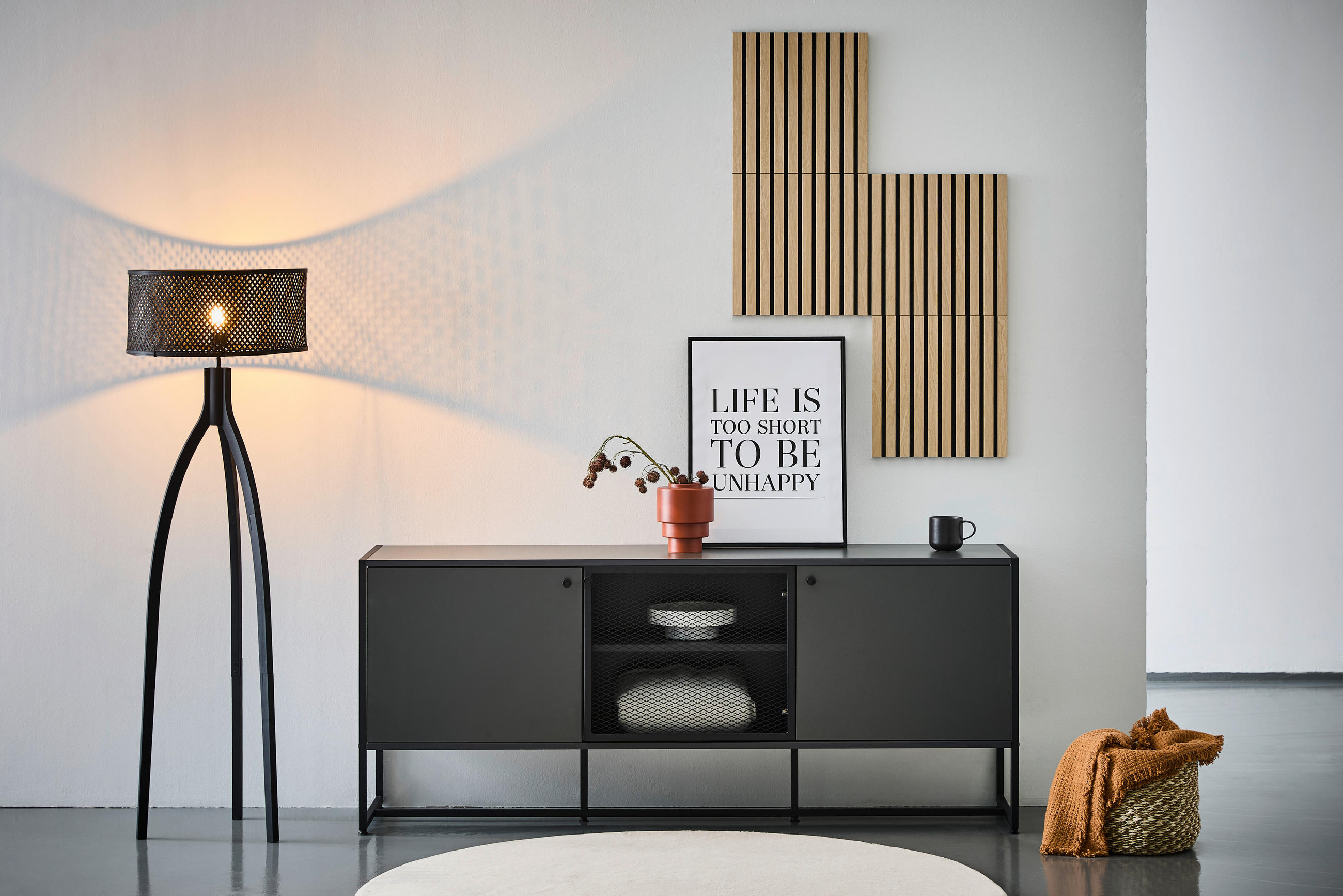 WANDPANEEL Beige  - Beige, Design, Holzwerkstoff/Kunststoff (41/41/2,1cm) - Livetastic