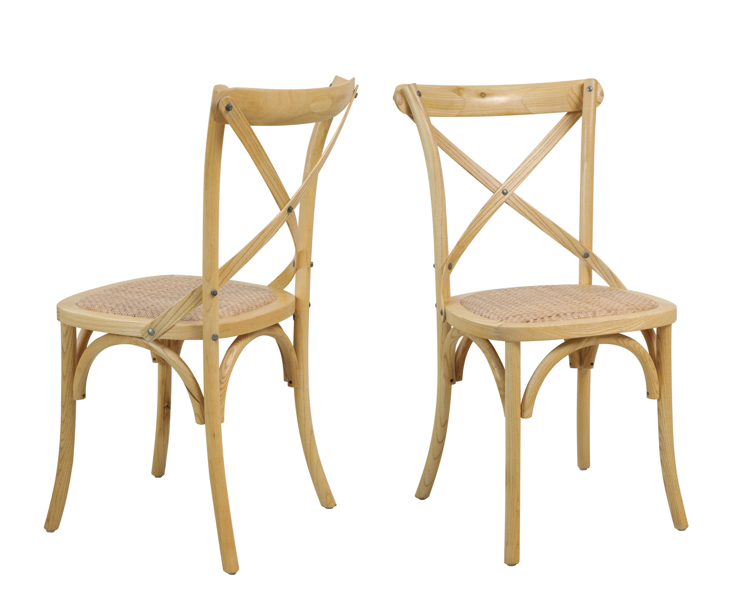 ARMLEHNSTUHL-SET 2 Stück  in  - Naturfarben, MODERN, Holz (48/89/52cm) - MID.YOU