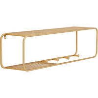 WANDGARDEROBE - Goldfarben, Design, Metall (80/20/17cm) - MID.YOU