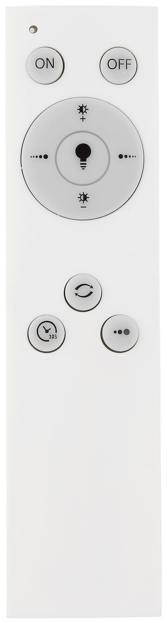 LED-DECKENLEUCHTE 55 W  48/11 cm    - Opal/Schwarz, Design, Holz/Kunststoff (48/11cm) - Globo