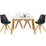 ESSTISCH in Holz, Holzwerkstoff 140/80/75 cm - Eichefarben/Weiß, Design, Holz/Holzwerkstoff (140/80/75cm) - Carryhome ESSTISCH in Holz, Holzwerkstoff 140/80/75 cm - Eichefarben/Weiß, Design, Holz/Holzwerkstoff (140/80/75cm) - Carryhome