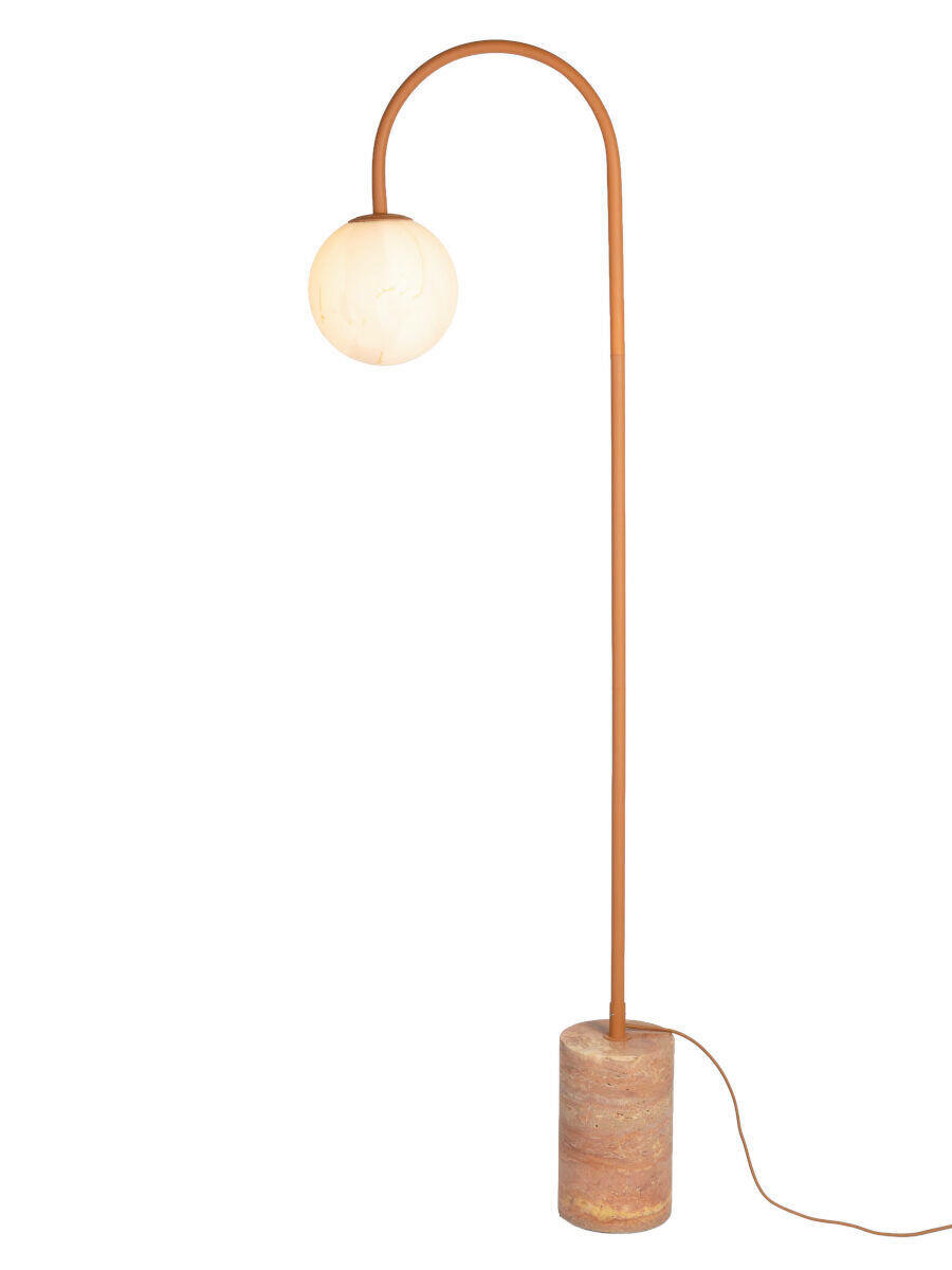 STEHLEUCHTE It's about RoMi 20/160/48 cm  - Terracotta, Trend, Glas/Stein (20/160/48cm) - It's about Romi