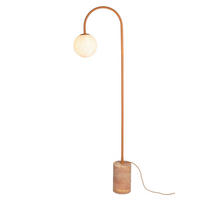 STEHLEUCHTE It's about RoMi 20/160/48 cm  - Terracotta, Trend, Glas/Stein (20/160/48cm) - It's about Romi