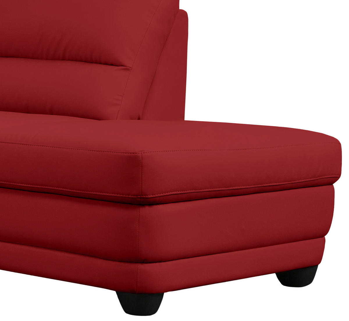 ECKSOFA in Lederlook Rot  245/225 cm  - Rot, Design, Kunststoff/Textil (245/225cm) - Livetastic