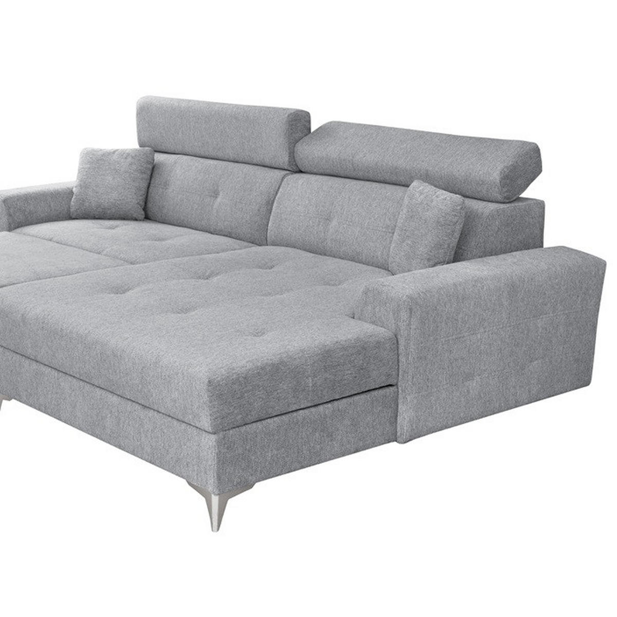 Colțar Extensibil, textil,  - gri, Design, textil (270/95/175cm) - Carryhome