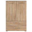 HIGHBOARD  in 80/119/42 cm  - Silberfarben/Sonoma Eiche, Design, Holzwerkstoff/Kunststoff (80/119/42cm) - Novel