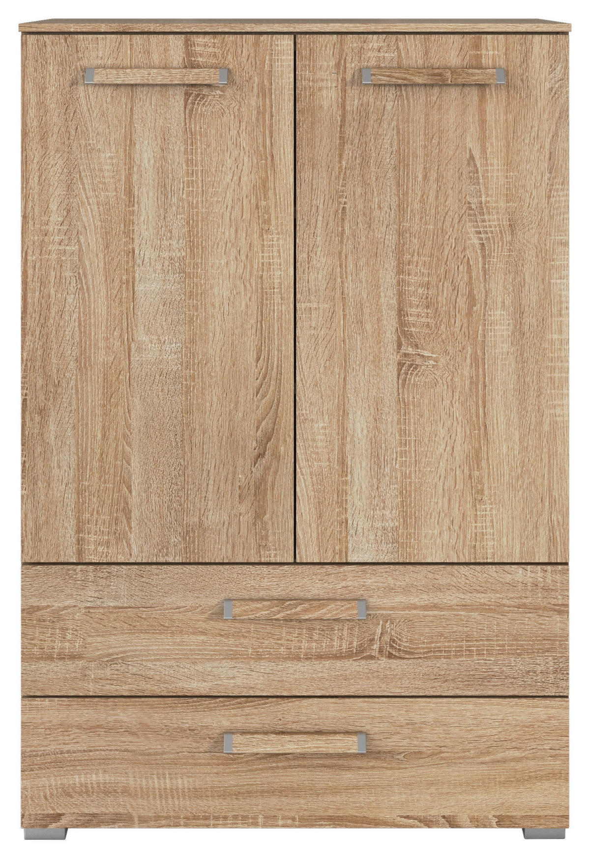 HIGHBOARD  in 80/119/42 cm  - Silberfarben/Sonoma Eiche, Design, Holzwerkstoff/Kunststoff (80/119/42cm) - Novel