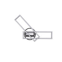 LED-DECKENLEUCHTE Twister 90,5/24,5/8,5 cm   - Schwarz, Basics, Metall (90,5/24,5/8,5cm)